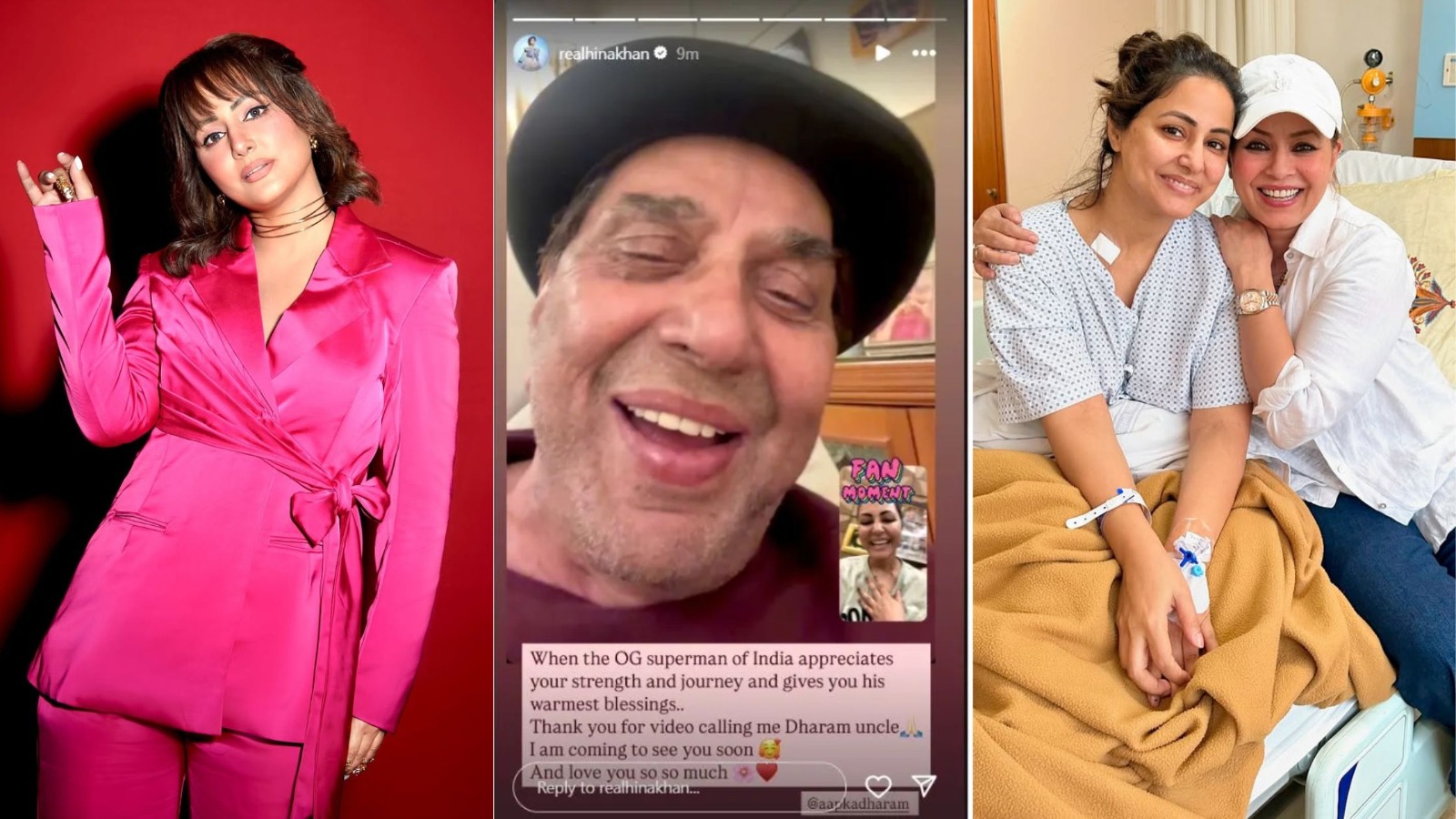 IMG-20250228-WA0008 TV actress Hina Khan supported Dharmendra's cancer journey, revealed through Instagram story 2025